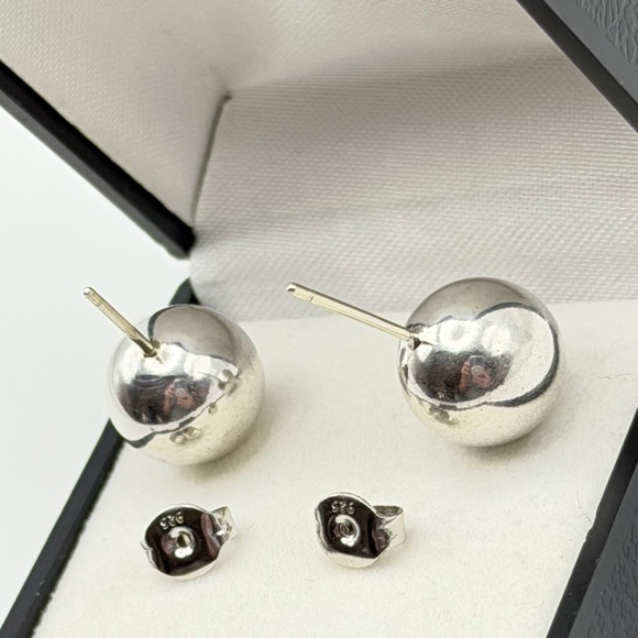 Tiffany & Co. Silver Ball Earrings - Picture 8 of 16